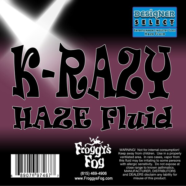 Krazy Haze Professional Haze Fluid For Martin K1 Hazers - 1 Gallon